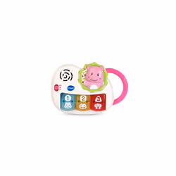 My First Gift Set New Baby Gifts | Newborn Baby Toys Including Hippo Animal Plush, Baby Teether, | 0, 6, 12 Months + for Boys & Girls, Pink, English