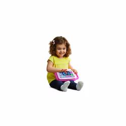 2 in 1 LeapTop Touch Laptop, Pink, Learning Tablet for Kids with 10 Modes of Play, Kids Laptop with Letters, Numbers, Vocabulary and Animals, Learning