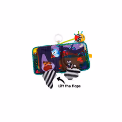 Bitty Bug Book, Clip on Pram and Pushchair Newborn Baby Toy, Sensory Toy for Babies with Colours and Sounds, Development Toy for Boys and Girls Aged 0
