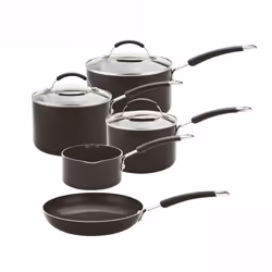 Meyer 5 Piece Cookware Set - Non Stick Aluminium, Induction and Dishwasher Safe