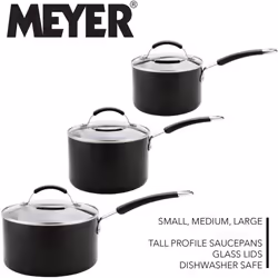 Meyer 5 Piece Cookware Set - Non Stick Aluminium, Induction and Dishwasher Safe