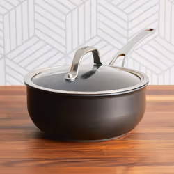 Anolon X SearTech Saucier Pan with Lid Non Stick Saucepan Sturdy Cookware - 20cm