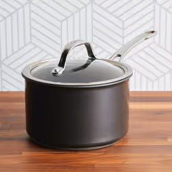 Anolon X SearTech Saucepan with Lid Non Stick Induction Modern Cookware - 18 cm