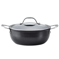 Anolon X SearTech Casserole Pan with Glass Lid Non Stick Kitchen Cookware - 24cm