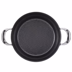 Anolon X SearTech Casserole Pan with Glass Lid Non Stick Kitchen Cookware - 24cm