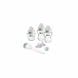 Closer to Nature Clear Glass Baby Bottle Starter Set