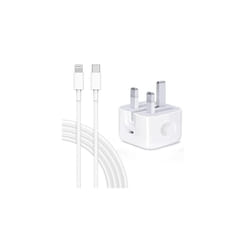 [Apple MFi Certified] iPhone 20W PD Fast Charger, Type C Power Block Wall Plug Adapter w/ 6.6FT USB-C to Lightning Cable Compatible w/ iPhone 14 13 12