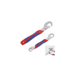 2-Piece Adjustable Wrench Spanner Set, High Carbon Steel Multi-function Universal Quick Snap Grip, 6mm to 32mm Adjustable Wrench Spanners for Home