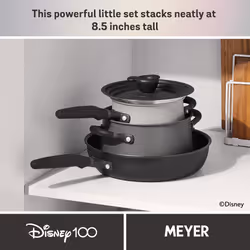 Disney Stackable 4 Piece Non Stick Pan Set - Disney 100 Steamboat Willie Limited Edition