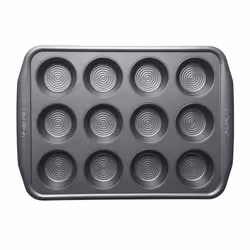 Circulon Momentum Muffin Tray Large Non Stick Tin Kitchen Bakeware - 12 Holes