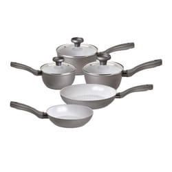 Prestige Pan Set with Glass Lids Dishwasher Safe Kitchen Cookware - Pack of 5