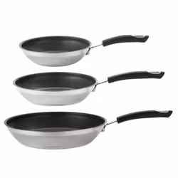 Circulon Total Frying Pan Set Induction Cookware Non Stick Pans - Pack of 3