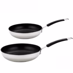 Meyer Frying Pan Set in Stainless Steel Non Stick Induction Cookware - 20/28 cm