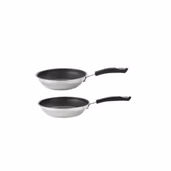 Circulon Total Frying Pan Set Black Twin Pack Non Stick Cookware - 20 & 28 cm