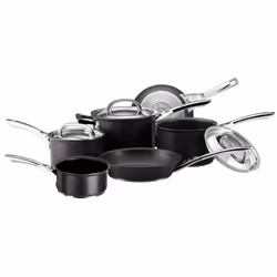 Circulon Infinite Cookware Set Black Hard Anodised Aluminium Pans - Pack of 6