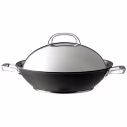 Circulon Covered Wok with Sturdy Lid Dishwasher Safe Kitchen Cookware - 36 cm