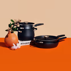 Meyer Accent Essential Cookware Set Induction and Dishwasher Safe - Pack of 6