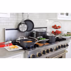 Circulon Infinite Round Frying Pan Set Black Twin Pack Cookware - 24 & 30 cm