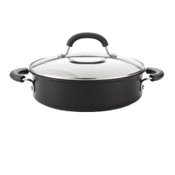 Circulon Casserole Dish with Glass Lid Hard Anodised Non Stick Induction - 24cm