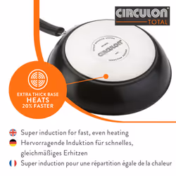 Circulon Frying Pan Set Hard Anodised Non Stick Induction Cookware - 22/25 cm
