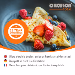 Circulon Saucepan Set & Glass Lids Hard Anodised Induction Cookware - Pack of 3