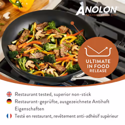 Anolon Nouvelle Luxe Frying Pan Set Non Stick Induction Copper Base - 22/25 cm