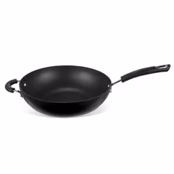 Circulon Total Stir Fry Pan with Helper Handle Black Hard Anodised Wok - 30 cm