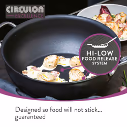 Circulon Excellence Milk Pan Black Aluminium Non Stick Cookware - 16cm / 1.4L