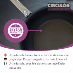 Circulon Excellence Frying Pan Non Stick Induction Sturdy Modern Cookware - 22cm