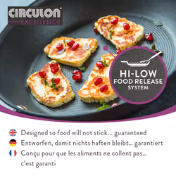 Circulon Excellence Frying Pan Set Non Stick Induction Hob Cookware - 26 / 30 cm