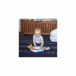 Baby Einstein, Hape, Cal's Smart Sounds Symphony Magic Touch Wooden Electronic Activity Toy 3 Languages (English, French & Spanish), 3 Modes, Ages 6