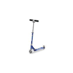 Scooters | Micro Sprite LED Children's Scooter | Handlebar Adjustable | Light Up Wheels | Foldable | Boys & Girls | 5-12yrs | Blue