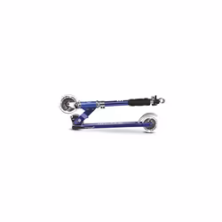 Scooters | Micro Sprite LED Children's Scooter | Handlebar Adjustable | Light Up Wheels | Foldable | Boys & Girls | 5-12yrs | Blue