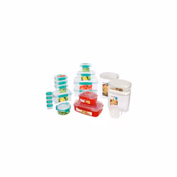 New Home Kitchen Storage & Organisation Gift Pack | 18 Containers | Lunch Boxes, Meal Prep Containers, Pantry Storage, Microw ...