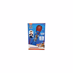 MIC80PA Paw Patrol Microphone for Children, Musical Toy Game, Built-in Speaker, Light Effects, Demo melodies Included, Blue/red
