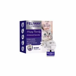 Optimum diffuser & 30 day refill, the best solution to ease cat anxiety, cat conflict and stress in the home, 48 ml (Pack of ...