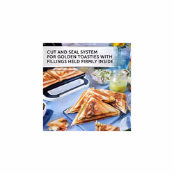 Deep Fill Toastie Maker | 2 Slice Sandwich Toaster | Non-Stick Plates | Cooks a Toastie in 5 Minutes | White [VST091]