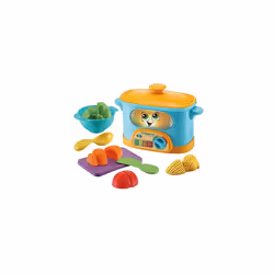 Choppin' Fun Learning Pot, Roleplay Kitchen Toy for Children, Interactive Learning Toy for Pretend Play, Toy Kitchen with Foo ...
