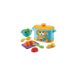 Choppin' Fun Learning Pot, Roleplay Kitchen Toy for Children, Interactive Learning Toy for Pretend Play, Toy Kitchen with Food Names, Recipes and