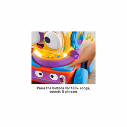 4-in-1 Ultimate Learning Bot, electronic activity toy with lights, music and educational content for infants and kids 6 months and up, HBB04