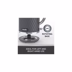 Curve Grey Electric Kettle | 1.7L | 3KW Fast Boil | Grey & Chrome [VKT227]