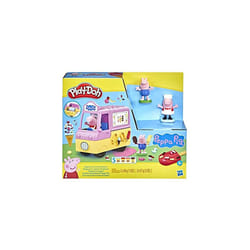 Peppa's Ice Cream Playset with Ice Cream Truck, Peppa and George Figures, and 5 Cans, 8.1 x 25.4 x 21.6 centimetres