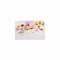 Peppa's Ice Cream Playset with Ice Cream Truck, Peppa and George Figures, and 5 Cans, 8.1 x 25.4 x 21.6 centimetres