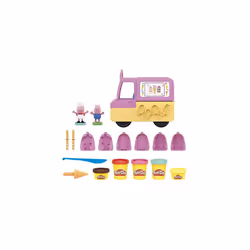 Peppa's Ice Cream Playset with Ice Cream Truck, Peppa and George Figures, and 5 Cans, 8.1 x 25.4 x 21.6 centimetres