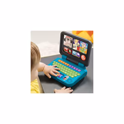 Laugh & Learn Let's Connect Laptop - UK English Edition, electronic toy with Smart Stages learning content for infants and toddlers