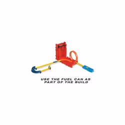 Track Builder Unlimited Fuel Can Stunt Box, Track Building Pack for Stunting & Racing, Toy Car & Track Storage, Connects to Other Sets, Gift for Kids