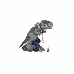 Imaginext Jurassic World Dominion Mega Stomp & Rumble Giga Dino and Owen, 16-Inch Tall Dinosaur Toy with Lights, Sounds and A ...