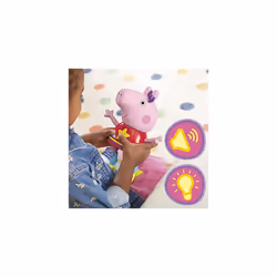 Roller Disco Peppa Toy with Pull-and-Go Action; 28-cm Tall with Lights, Speech, Music; Ages 3 and Up