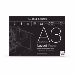 Daler-Rowney DR Layout Pad A3 80 Sheet, GDALAYPA3