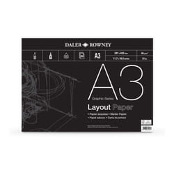 Daler-Rowney DR Layout Pad A3 80 Sheet, GDALAYPA3